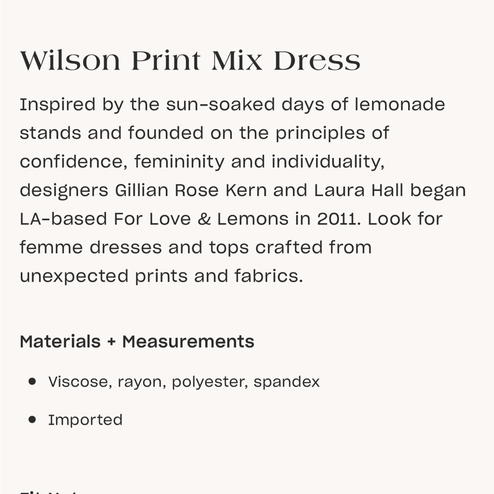 For Love and Lemons Print Mix Dress - Picture 4 of 4